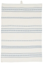 Geschirrtuch, natur mit blauem Muster, 50 x 70 cm